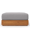 Tahoe Outdoor Patio Acacia Wood Ottoman