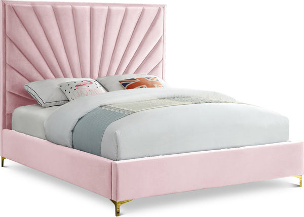 Eclipse Pink Velvet Full Bed