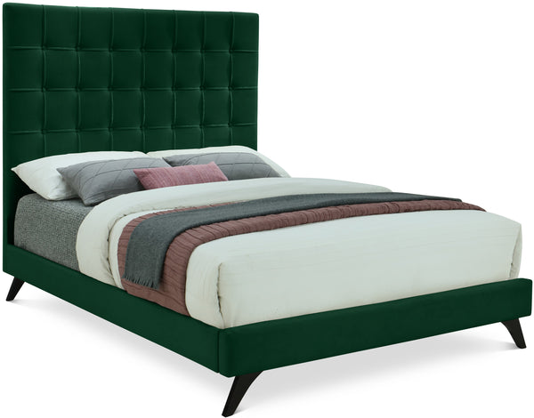 Elly Green Velvet Full Bed