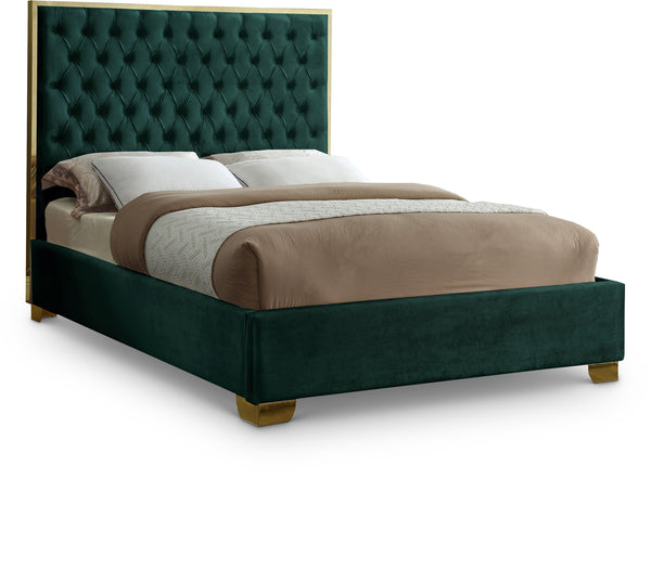 Lana Green Velvet King Bed