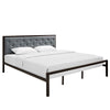 Mia King Fabric Bed