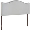 Curl King Nailhead Upholstered Headboard