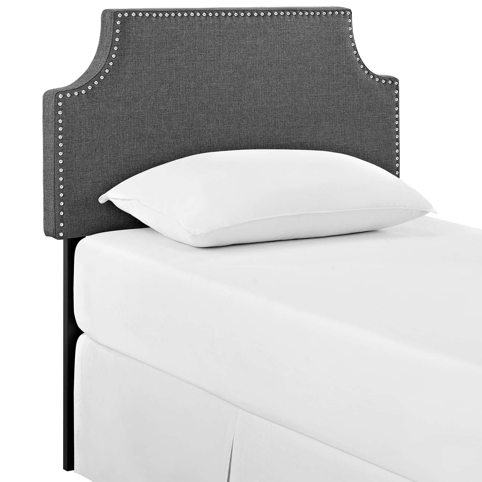 Laura Twin Upholstered Fabric Headboard