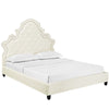 Valentina Queen Tufted Nailhead Performance Velvet Platform Bed