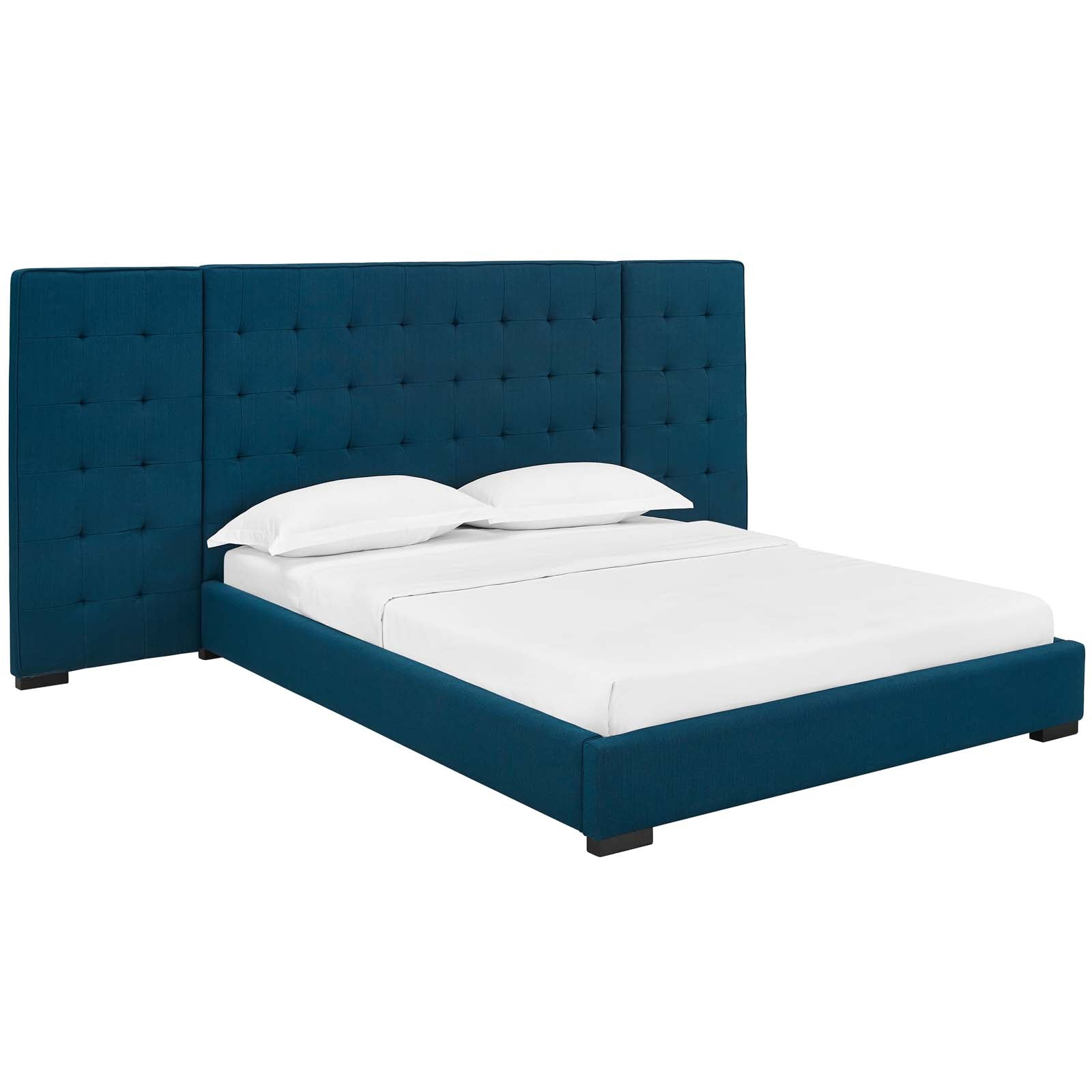 Sierra Queen Upholstered Fabric Platform Bed