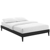 Tessie King Vinyl Bed Frame with Squared Tapered Legs