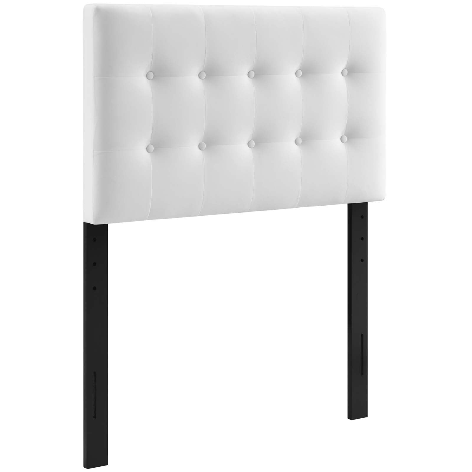 Emily Twin Biscuit Tufted Performance Velvet Headboard