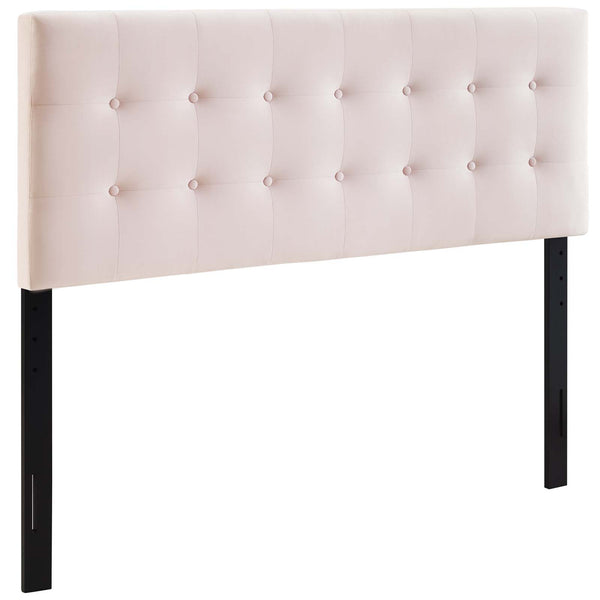 Emily Queen Biscuit Tufted Performance Velvet Headboard