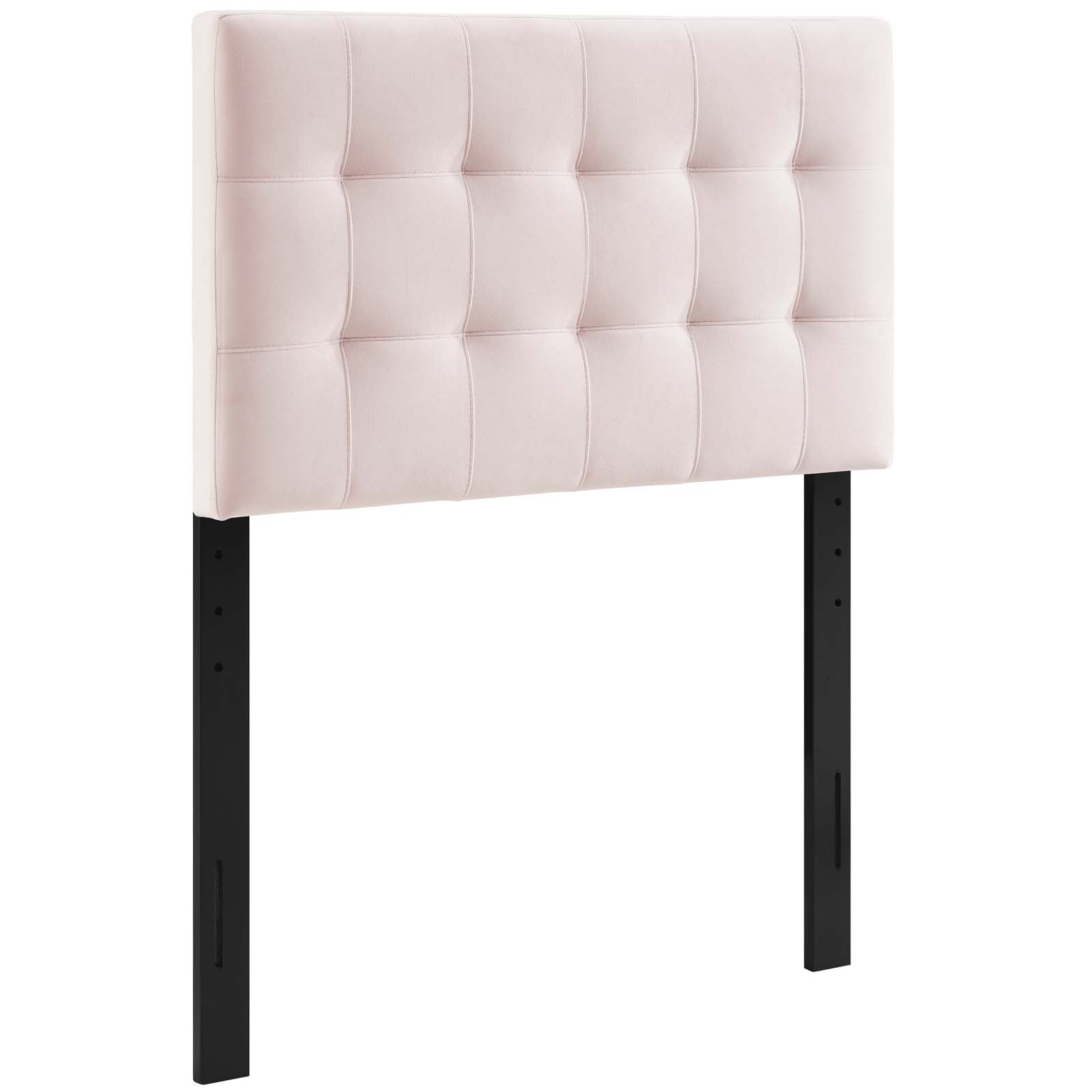 Lily Biscuit Tufted Twin Performance Velvet Headboard