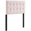 Lily Biscuit Tufted Twin Performance Velvet Headboard