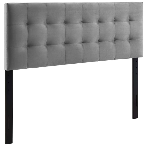 Lily Biscuit Tufted Full Performance Velvet Headboard