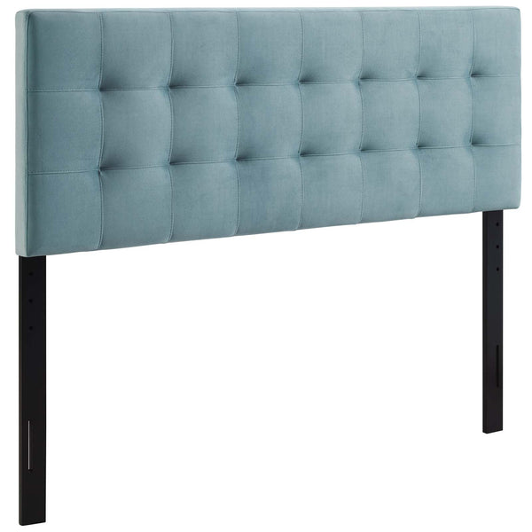 Lily Biscuit Tufted Full Performance Velvet Headboard