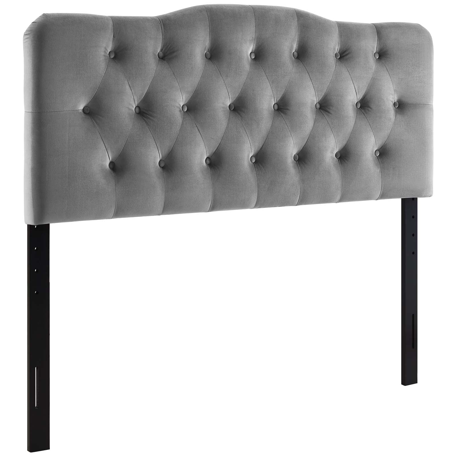 Annabel King Diamond Tufted Performance Velvet Headboard