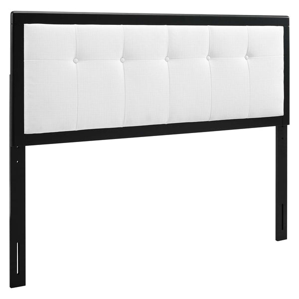 Draper Tufted Twin Fabric and Wood Headboard