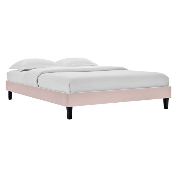 Reign Twin Performance Velvet Platform Bed Frame