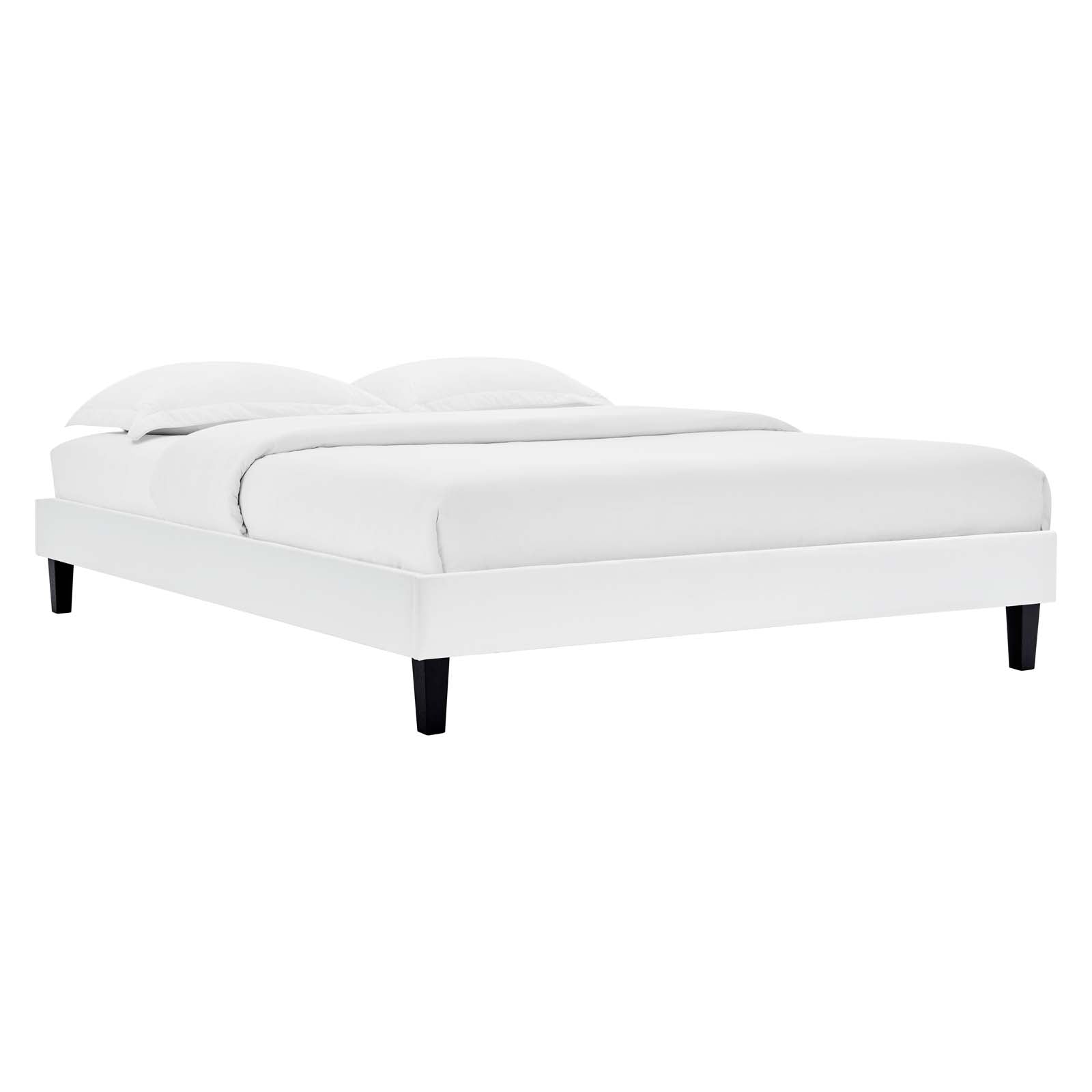 Reign King Performance Velvet Platform Bed Frame