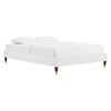 Harlow Queen Performance Velvet Platform Bed Frame