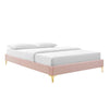 Sutton Queen Performance Velvet Bed Frame