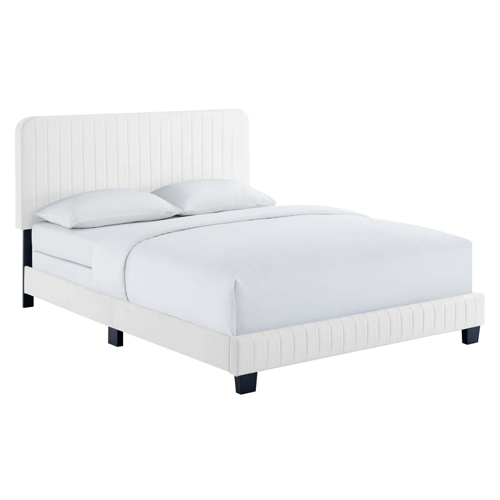 Celine Channel Tufted Performance Velvet Full Bed