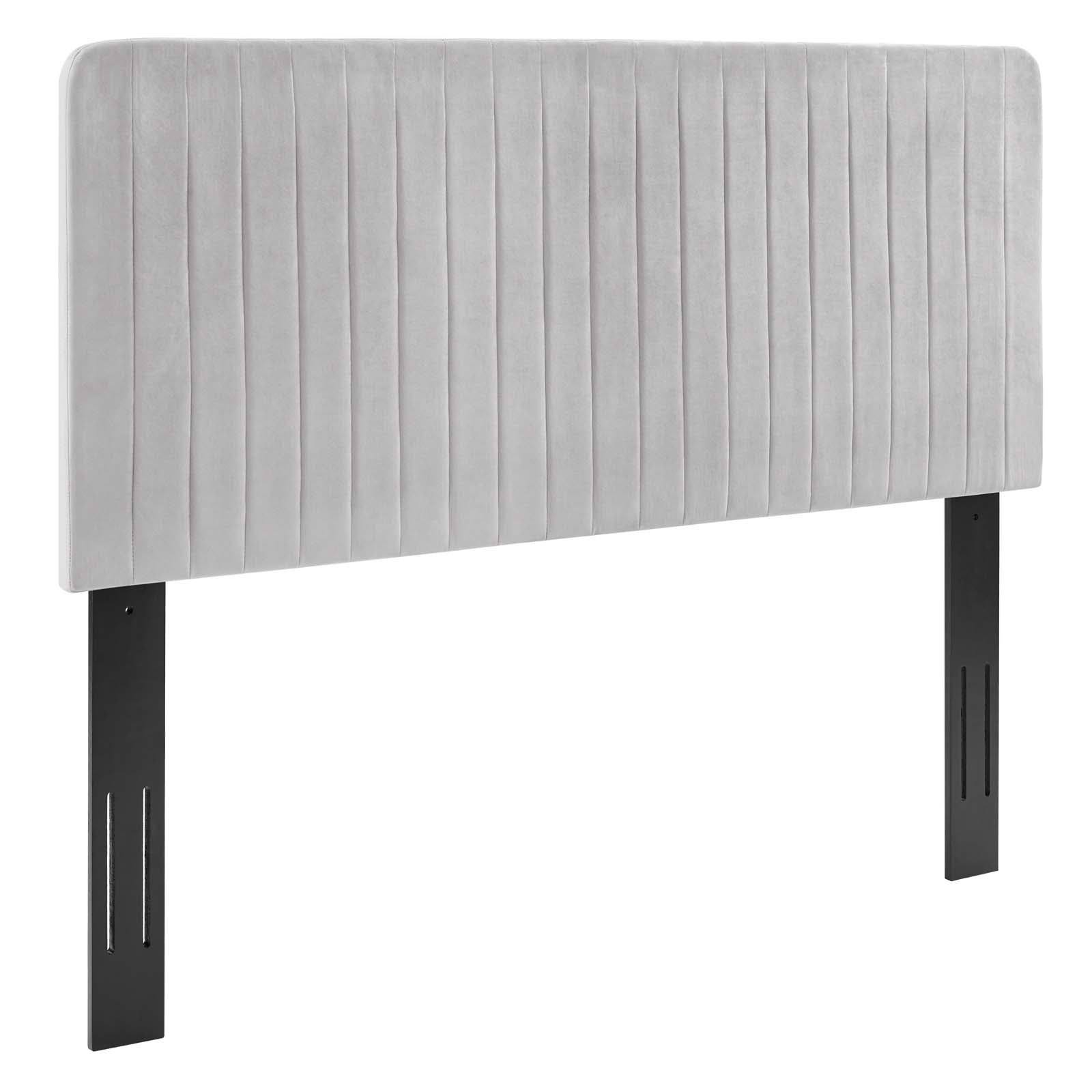 Milenna Channel Tufted Performance Velvet Twin Headboard