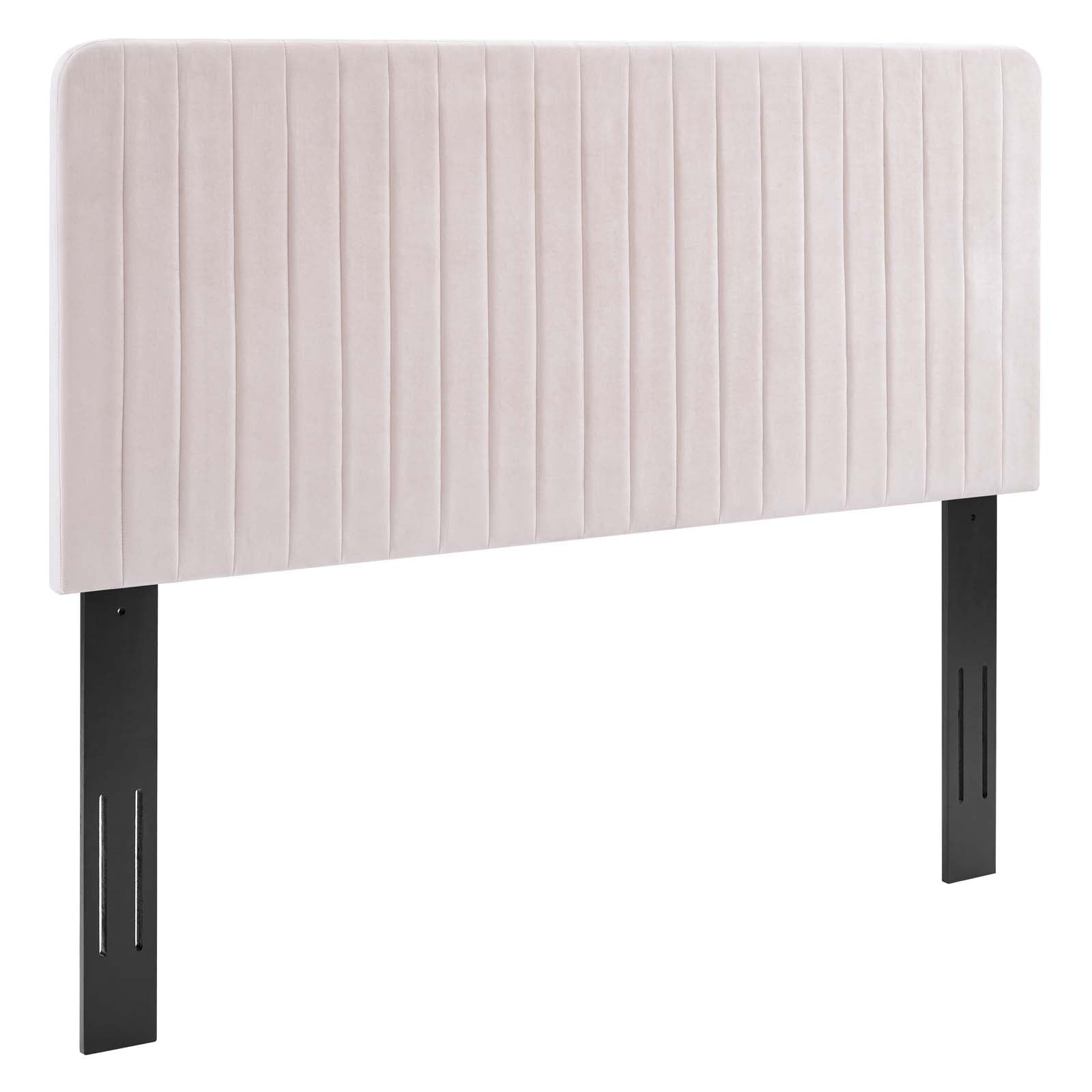 Milenna Channel Tufted Performance Velvet Twin Headboard