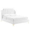 Daniella Performance Velvet Queen Platform Bed