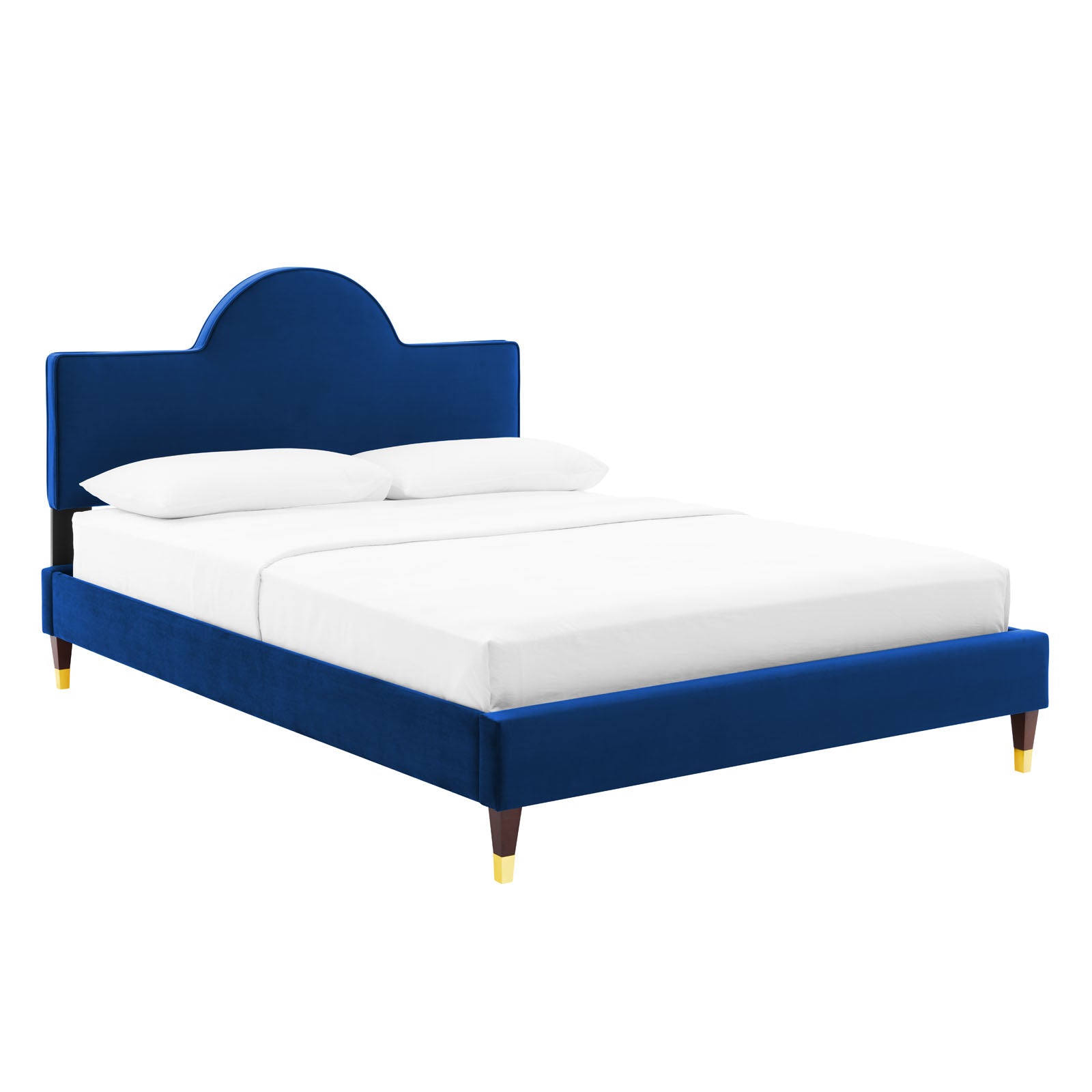 Aurora Performance Velvet Queen Bed