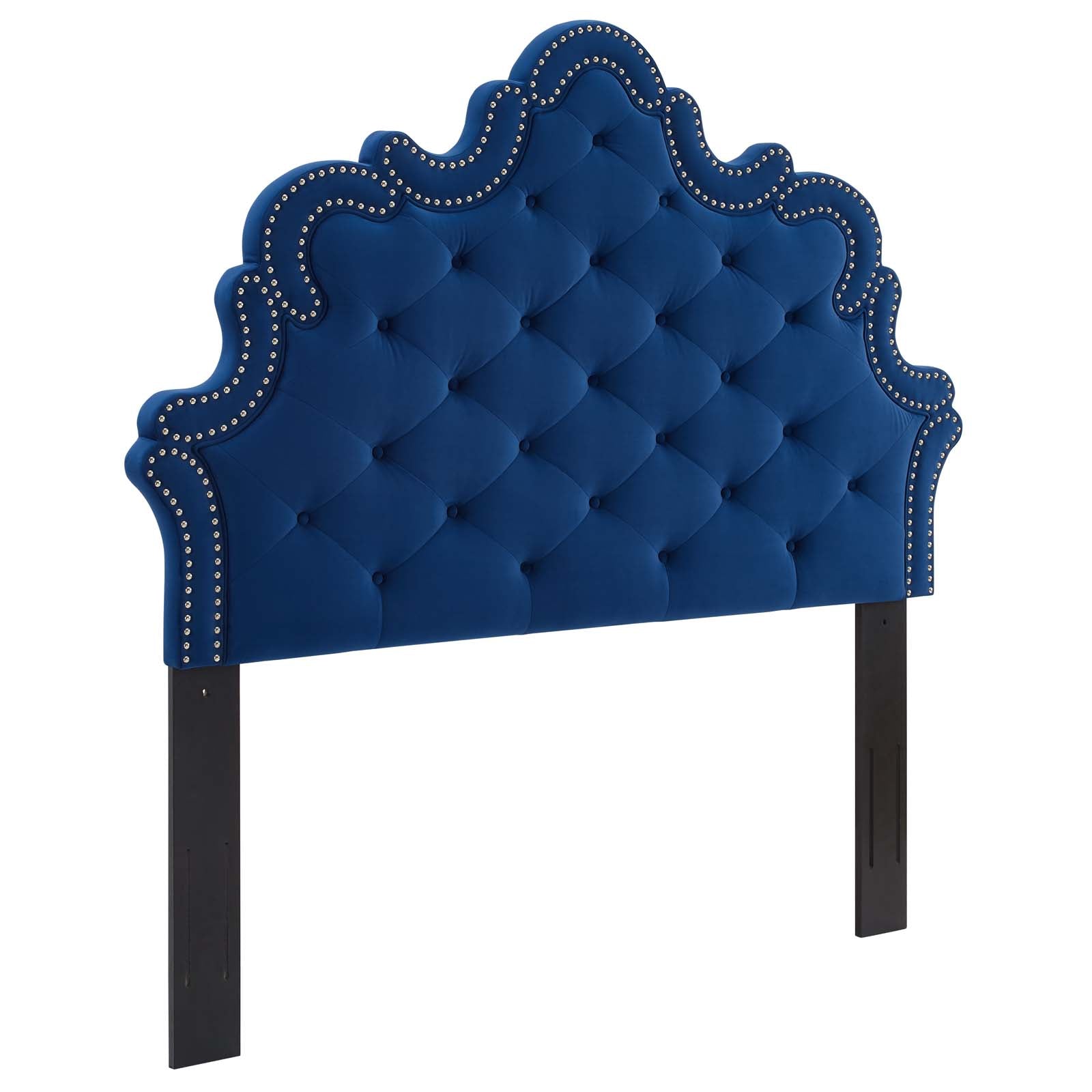 Arabella Button-Tufted Performance Velvet Twin Headboard