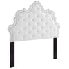 Arabella Button-Tufted Performance Velvet Twin Headboard