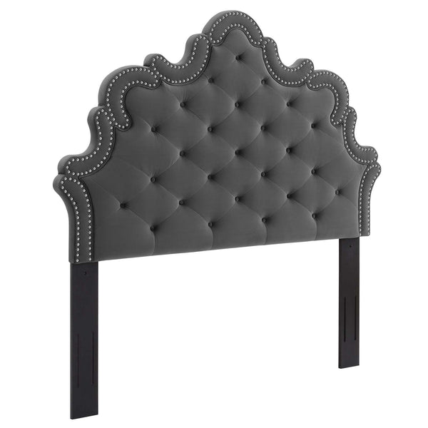 Arabella Button-Tufted Performance Velvet King/California King Headboard