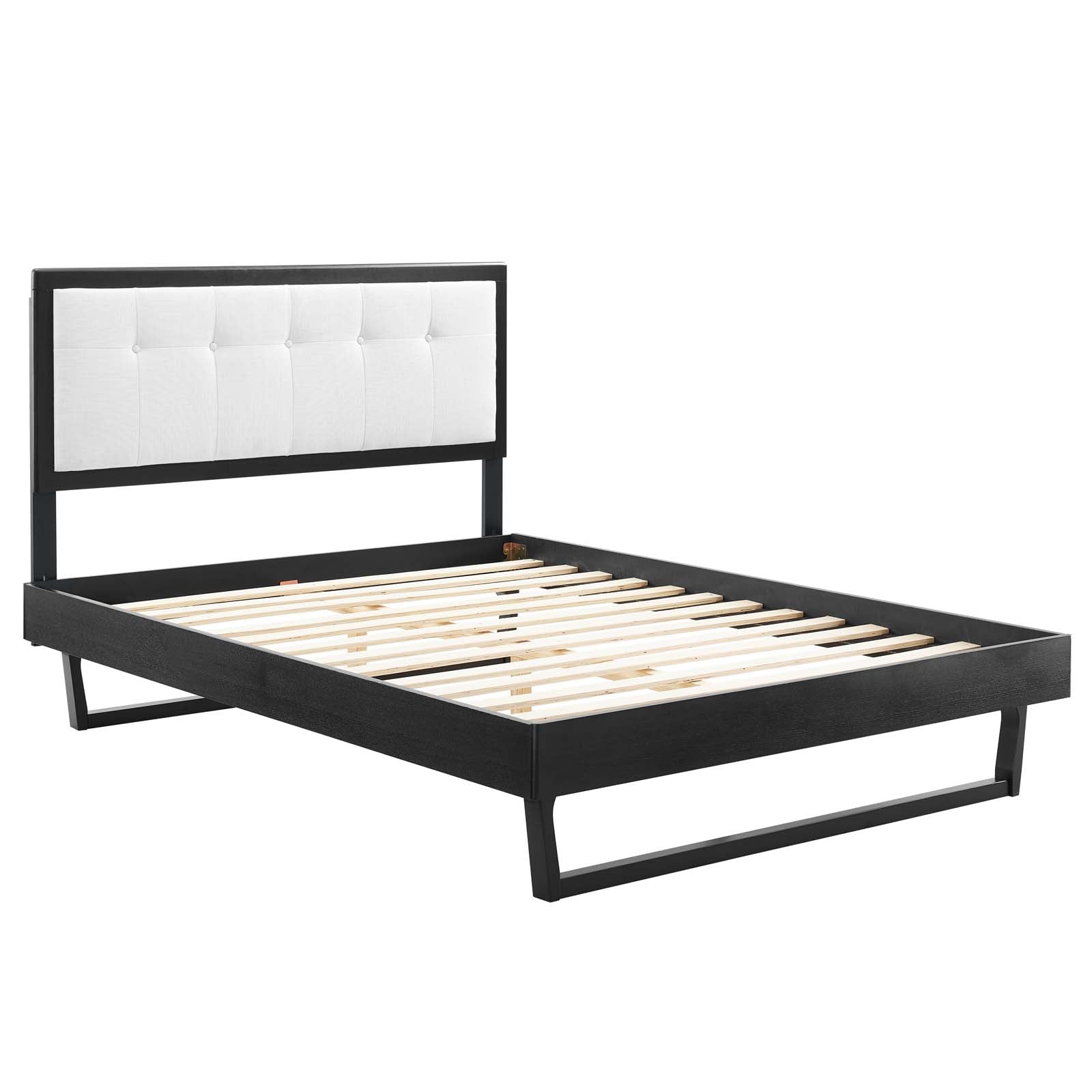 Willow Twin Wood Platform Bed With Angular Frame