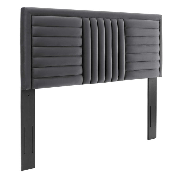 Believe Channel Tufted Performance Velvet Twin Headboard