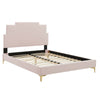 Lindsey Performance Velvet Queen Platform Bed