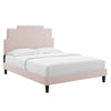 Lindsey Performance Velvet Queen Platform Bed