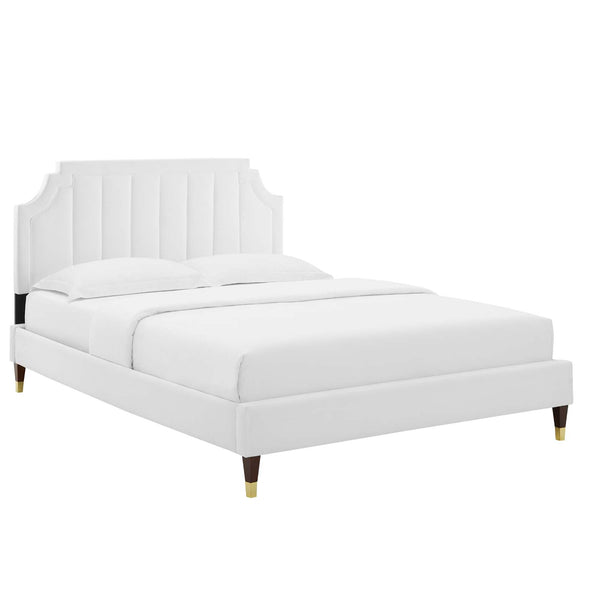 Sienna Performance Velvet Queen Platform Bed