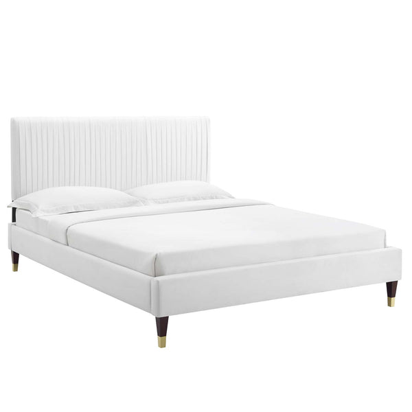 Peyton Performance Velvet King Platform Bed