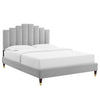 Elise Full Performance Velvet Platform Bed