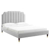 Colette Full Performance Velvet Platform Bed