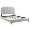 Colette Full Performance Velvet Platform Bed