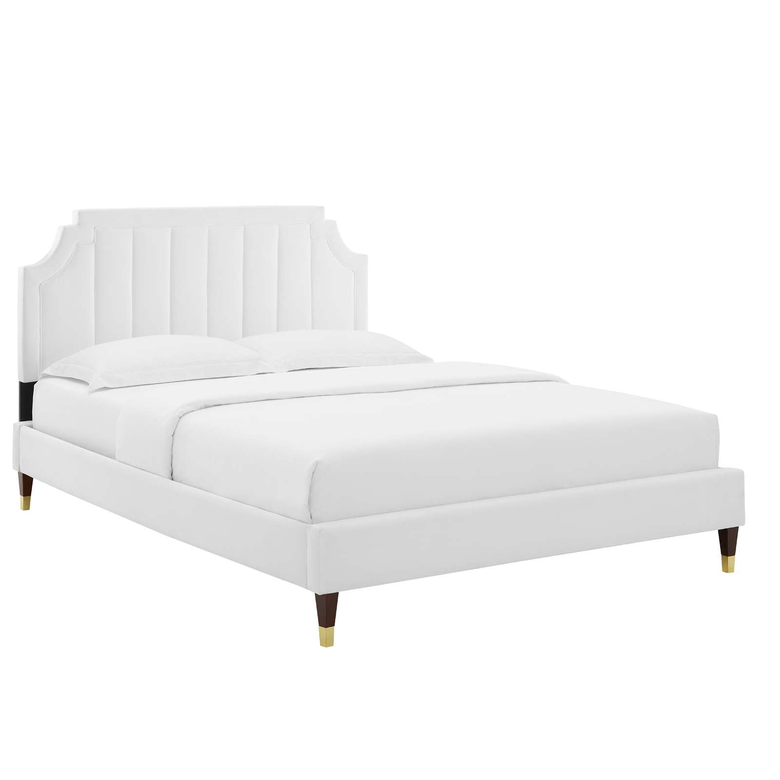 Sienna Performance Velvet Twin Platform Bed