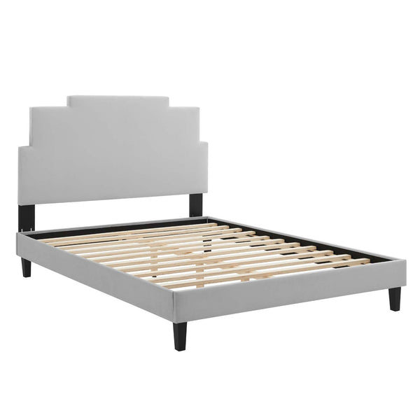 Lindsey Performance Velvet King Platform Bed