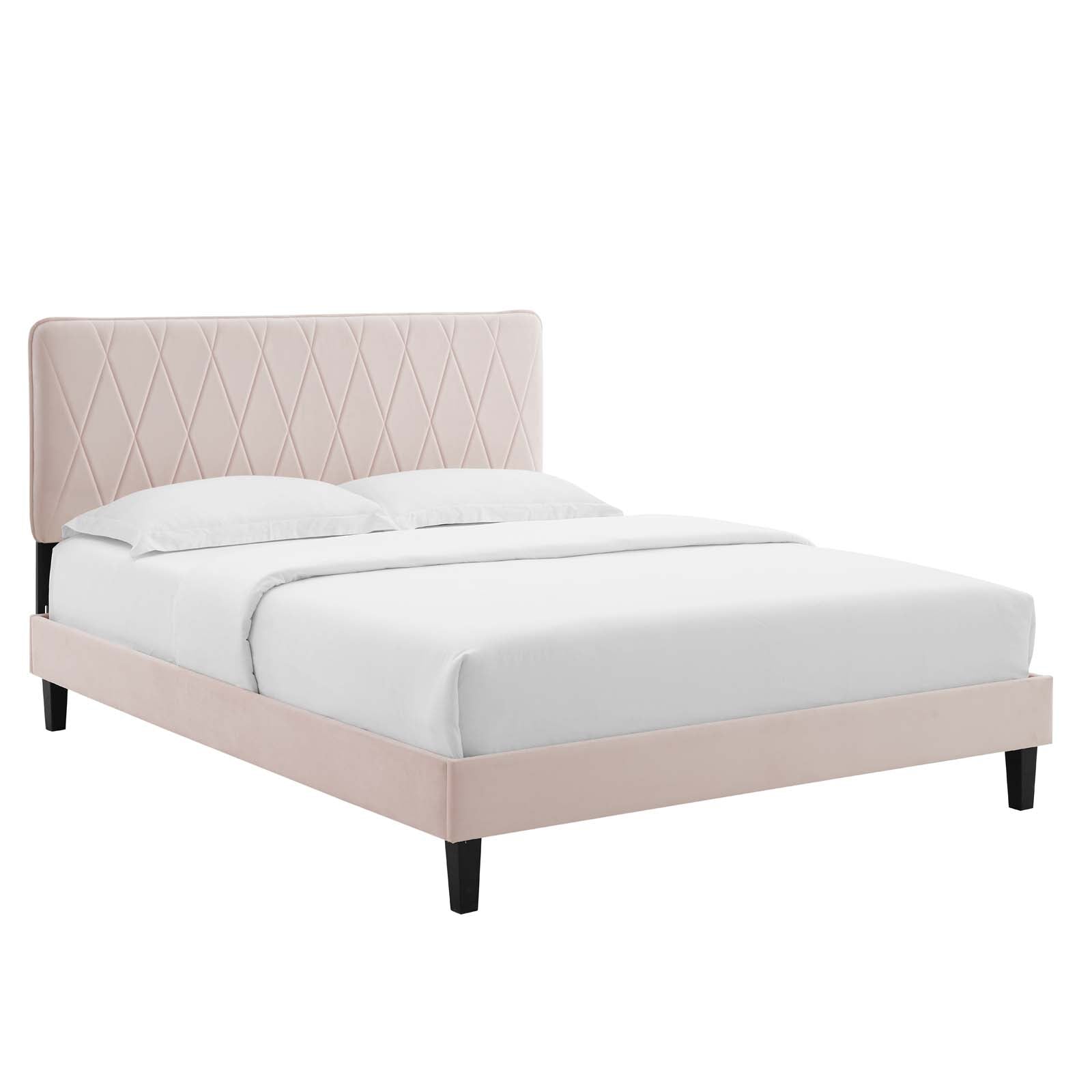 Phillipa Performance Velvet King Platform Bed