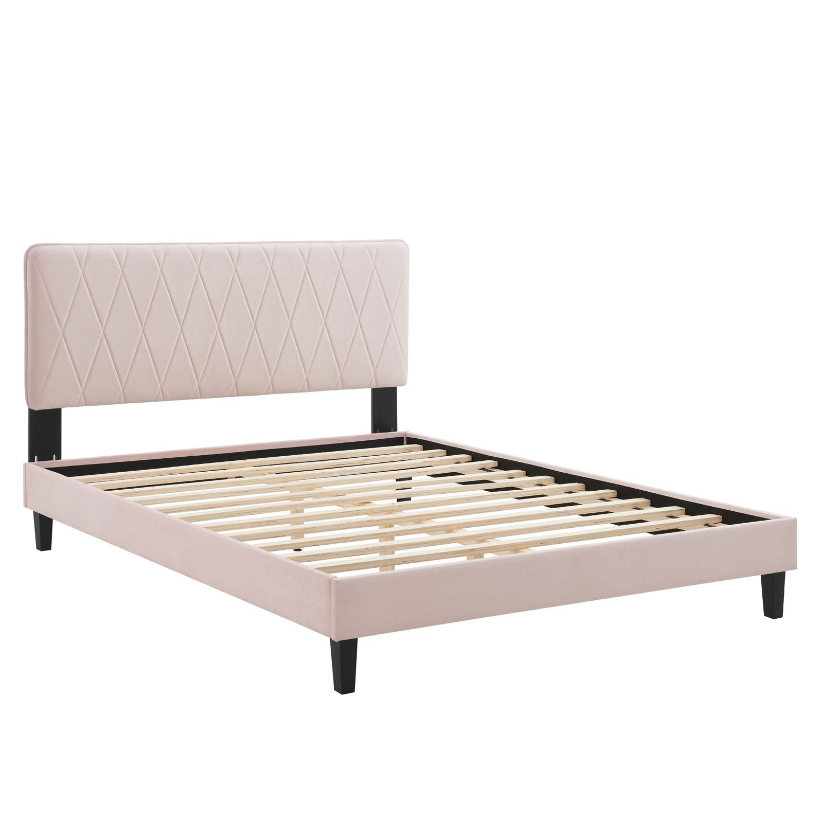 Phillipa Performance Velvet King Platform Bed