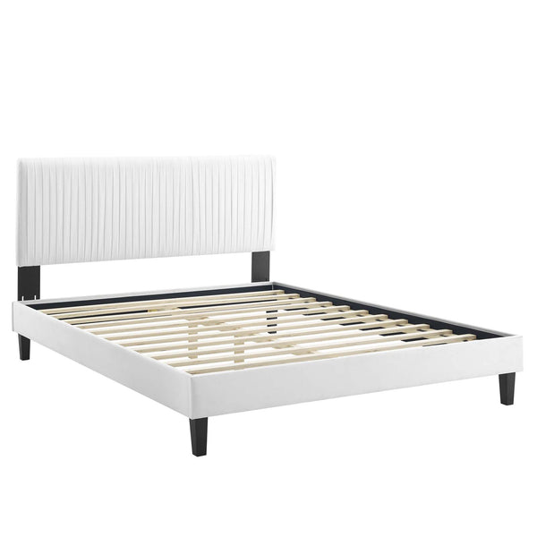 Peyton Performance Velvet King Platform Bed