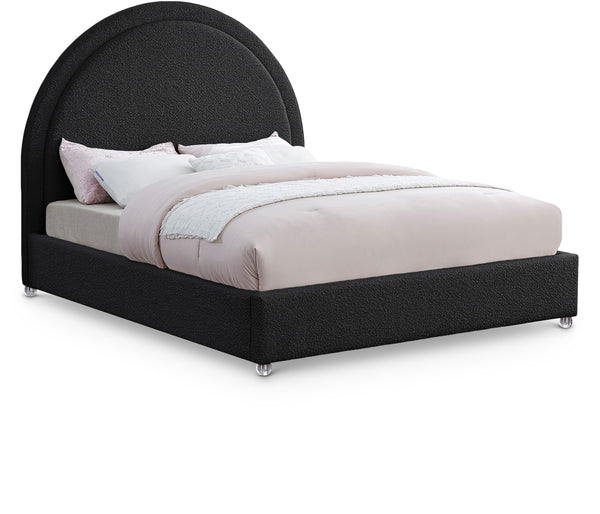 Milo Black Fabric Full Bed