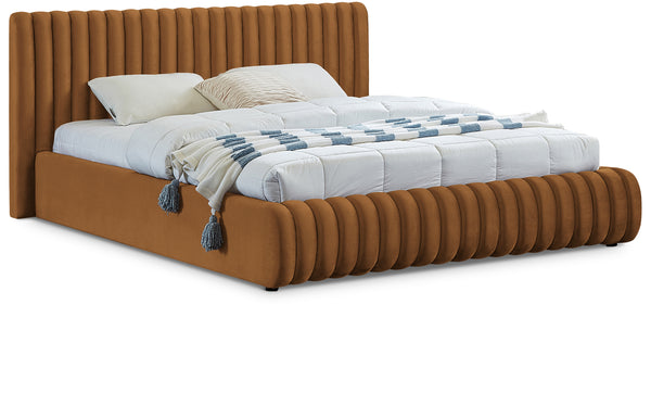 Nico Saddle Velvet King Bed