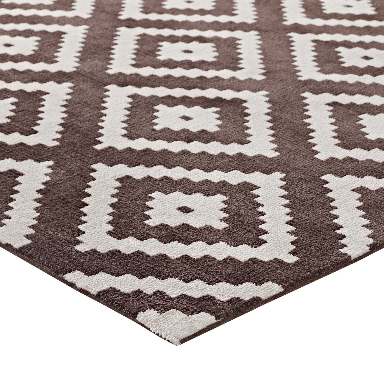 Alika Abstract Diamond Trellis 5x8 Area Rug