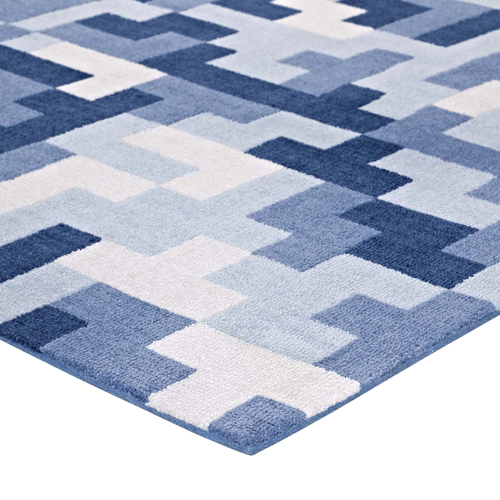 Andela Interlocking Block Mosaic 5x8 Area Rug