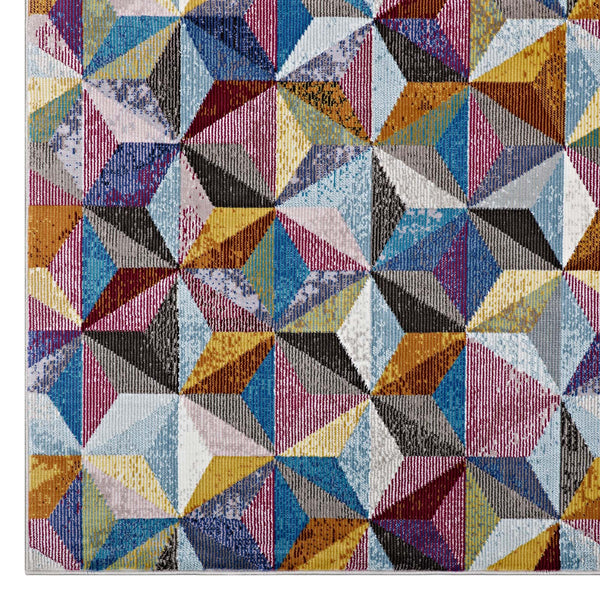 Arisa Geometric Hexagon Mosaic 4x6 Area Rug