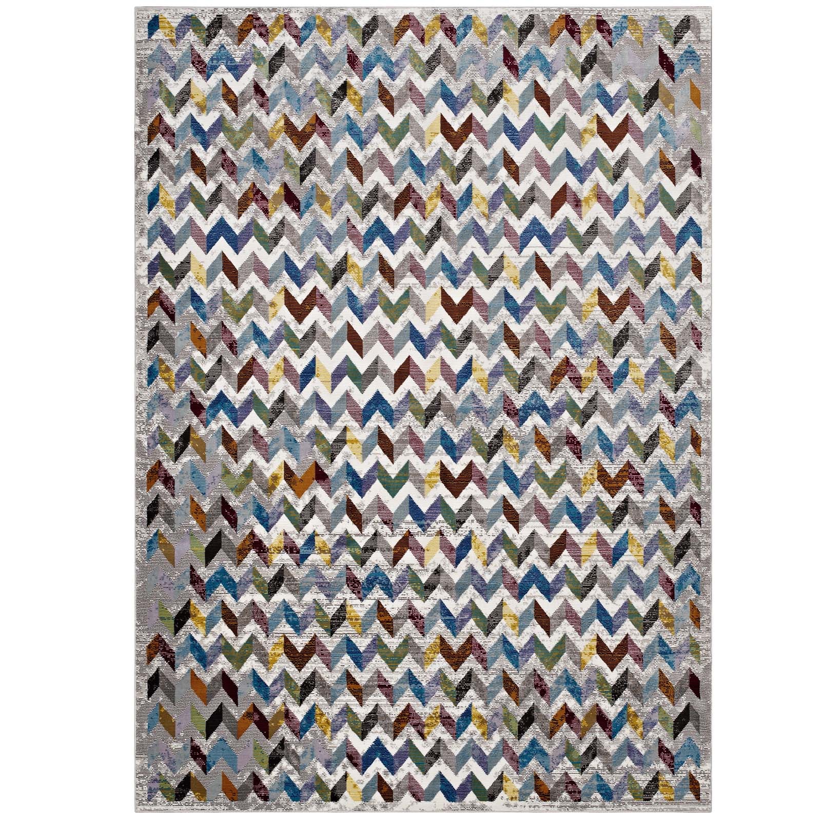 Gemma Chevron Mosaic 4x6 Area Rug